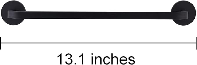 Magnetic Towel Bar for Refrigerator, Magnetic Towel Holder Towel Hook Hanger for Fridge, Kitchen Stove, Oven, Dishwasher, Sink Laundry Washing Machine Black 1 Pack
