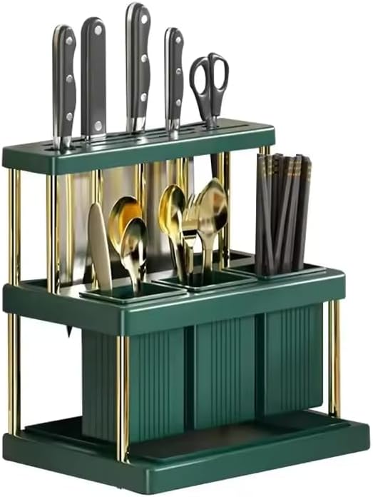 Multi-Functional Kitchen Storage Rack – Premium Organizer for a Clutter-Free Space (green)