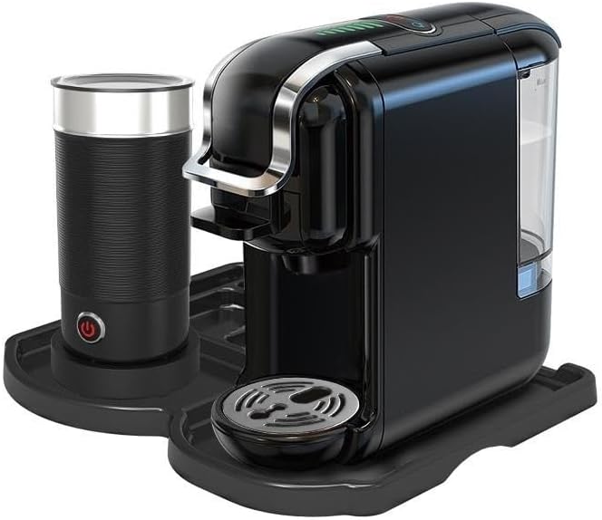Multi-Capsule Coffee Maker, Hot/Cold Coffee Maker, Milk, ESE Pod Ground Coffee, Cafeteria, 19 Bar, 5 in 1 (Color : H2B M1A Tray BK, Size : CHINA_EU)