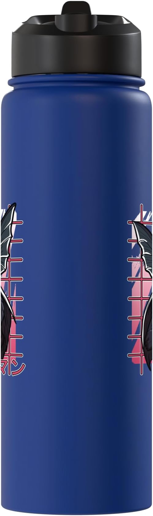 Mothman Kawaii Strawberry Milk Shake Carton Cryptids Stainless Steel Insulated Water Bottle