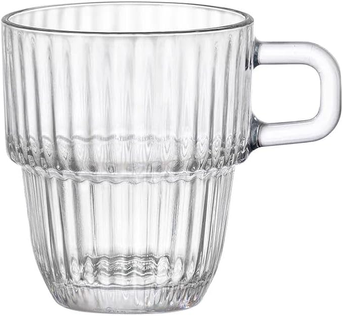 Bormioli Rocco Barshine 3 oz. Espresso Coffee Stackable Tempered Drinking Glasses, Set of 12, Clear