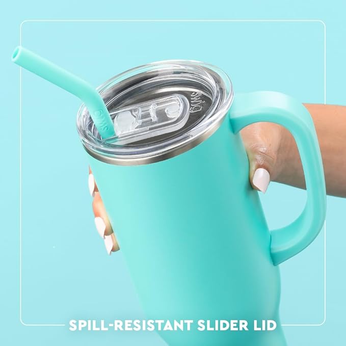 Swig Life 30oz Mega Mug, 30 oz Tumbler with Handle and Straw, Cup Holder Friendly, Dishwasher Safe, Extra Large Insulated Tumbler, Stainless Steel Water Bottle (Hayride)