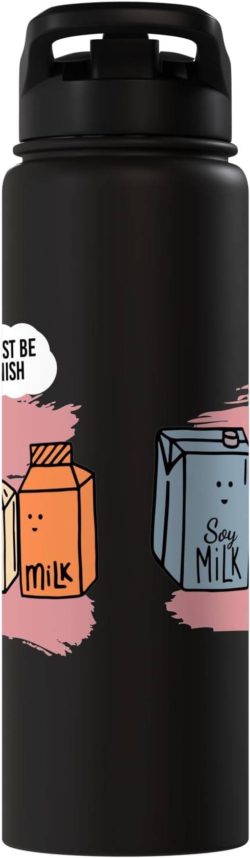He Must Be Spanish I Milk Soy Milk Milk Carton Fun Soy Stainless Steel Insulated Water Bottle