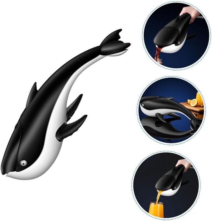 Whale Shaped Manual Citrus Juicer Hand Press Juice Squeezer for Oranges Lemons Grapefruits Portable Kitchen Fruit Juicer Cup Easy to Clean and Store