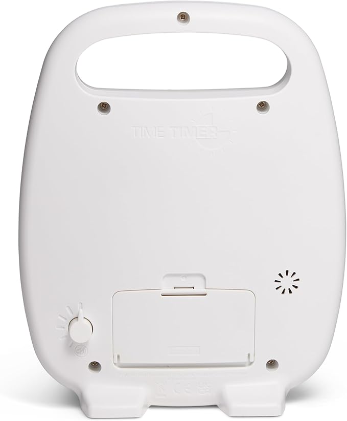TIME TIMER Plus 20 Minute Desk Visual Timer - Countdown Timer with Portable Handle for Classroom, Office, Homeschooling, Study Tool with Silent Operation (White)