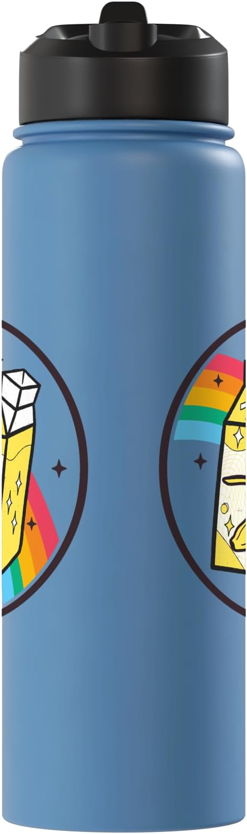 Banana Milk Carton Kawaii Retro Rainbow Anime Stainless Steel Insulated Water Bottle