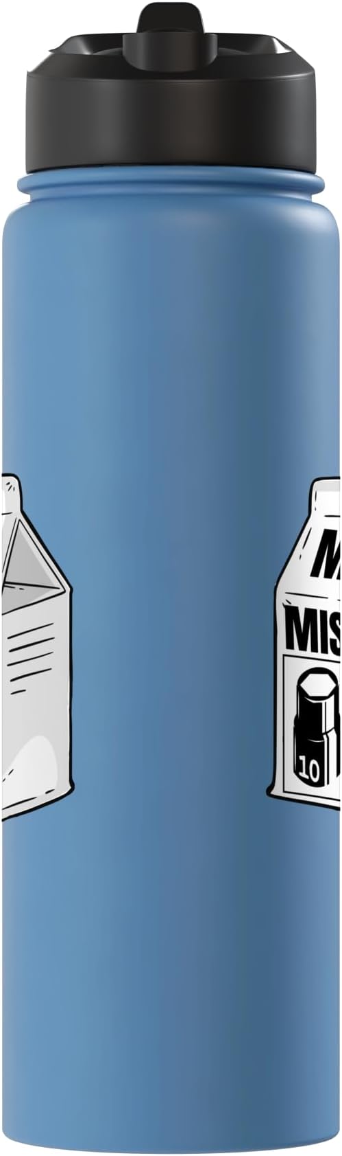 Missing 10mm Socket Milk Carton Funny Car Mechanic Stainless Steel Insulated Water Bottle
