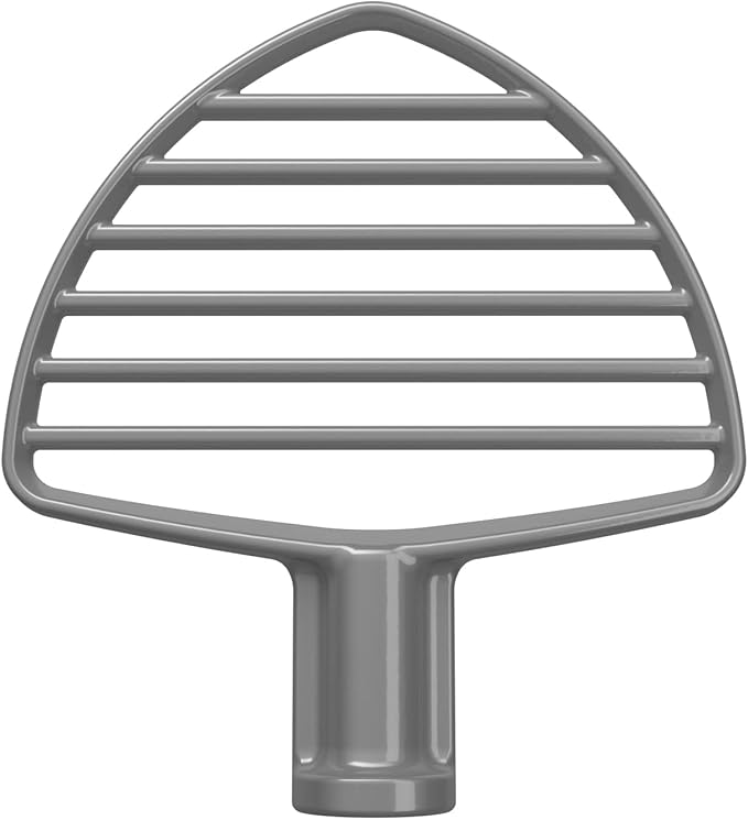KitchenAid KDF7B Double Flex Edge Beater for Select Bowl-Lift Stand Mixers, Silver & Pastry Tilt Head Stand Mixer Beater Attachment, Silver