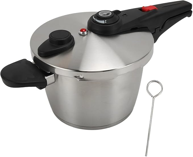 GLOGLOW Electric Pressure Cooker 304 Stainless Steel Multi Cooker, Quick Cooking for Home Kitchen with Pressure Control and Versatile Functions Kitchen Appliances (4L)