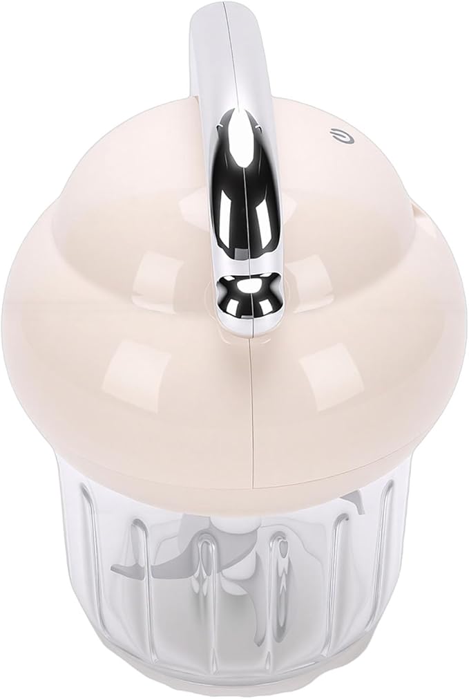 banapoy Electric Garlic Chopper, 21000 RPM Portable Veggie Chopper Garlic Onion Grinder Masher, Cordless Mini Baby Food Processor, for Ginger, Chili, Fruit, 350ML