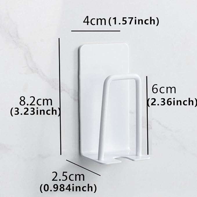 BAIEUEJO 4PCS Mug Hooks Wall-Mounted Mug Holder, Coffee Cups Holder Hanger no Drilling,Toothbrush and Cup Organizer,Storage Hooks for Kitchen, Living Room, Office (White-1cup)