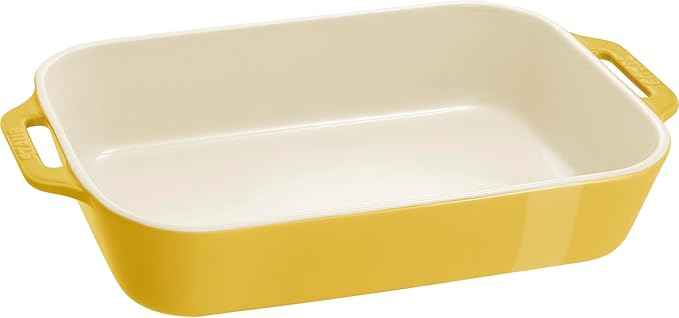 STAUB Ceramic 3-pc Rectangular Baking Dish Set - Citron