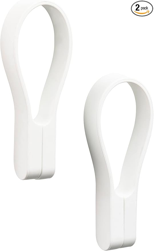 Zone Denmark Loop Towel Clip - Magnetic Towel Hanger - Keeping Your Towels Secure and Your Bathroom Organized. The Perfect Style and Functionality for a Neat and Tidy Bathroom Décor. (Pack of 2)