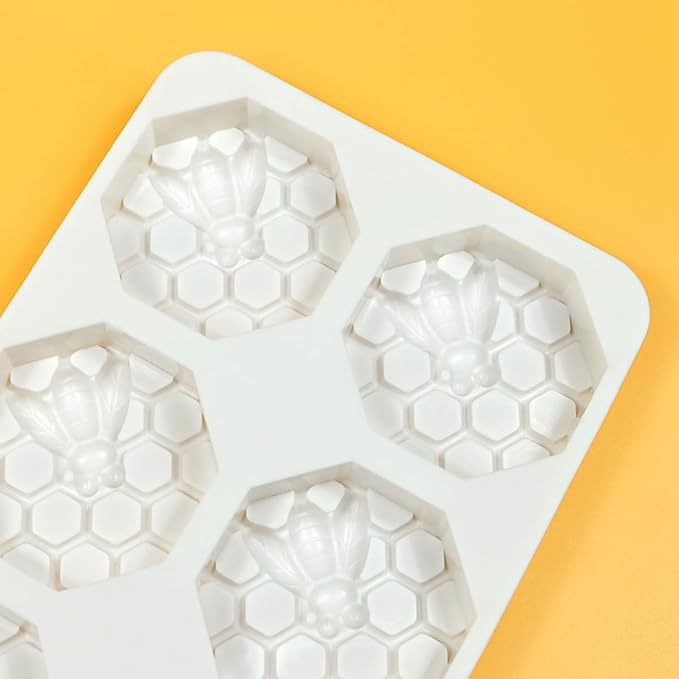 mostsom Honeycomb Molds Silicone Non-Stick Rabbit Cookie Mold Diy Rose Flower Chocolate Mould Used for Jelly, Candy,Biscuits (B_8.2x5.3x0.9 inch)