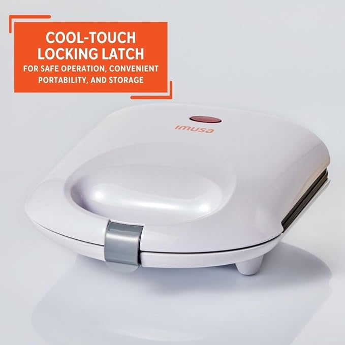 IMUSA 2 Slot Electric Arepa Maker, White