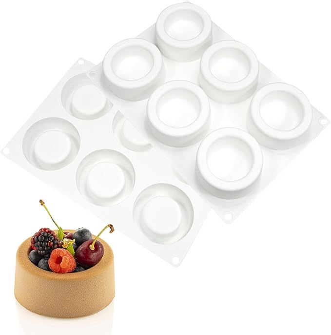 mostsom Silicone Molds Mousse Mold Round Cup Design Silicone Cake Molds Dessert Baking Tools Mousse Mould Kitchen Supplies (I_ Round Cup)
