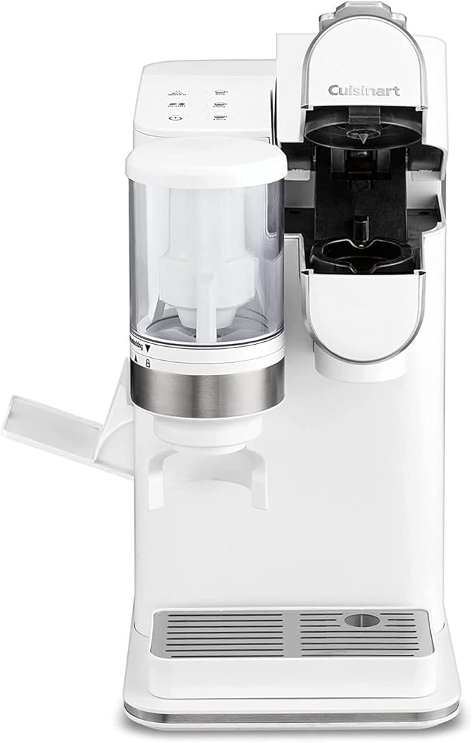 Cuisinart Single-Serve Coffee Maker + Coffee Grinder with 8 oz., 10 oz., and 12 oz. Serving Size, Compatible with Single-Cup Pods, 48-Ounce Removable Reservoir, Stainless Steel, DGB-2W