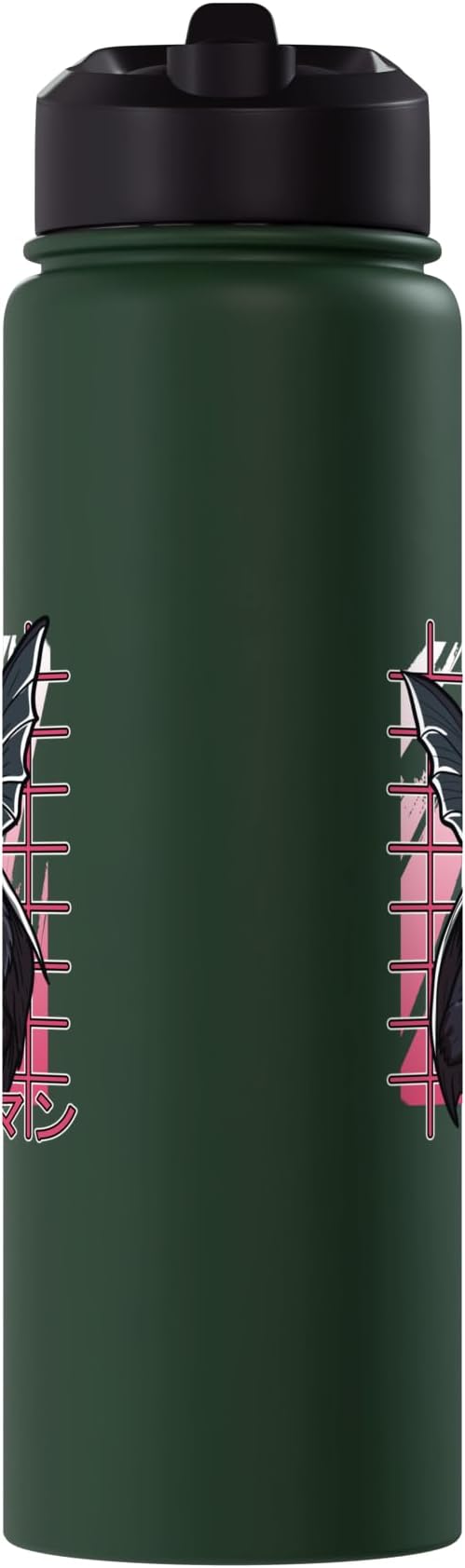 Mothman Kawaii Strawberry Milk Shake Carton Cryptids Stainless Steel Insulated Water Bottle