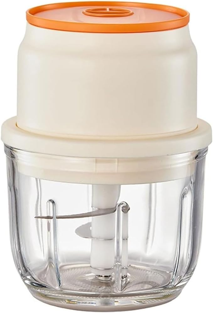 Mini Cordless Electric Mini Chopper, Portable Powerful Garlic Chopper, Onion Grinder, Masher, Crusher, Food Processor for Ginger, Chili, Veggie (Size : 300ml)
