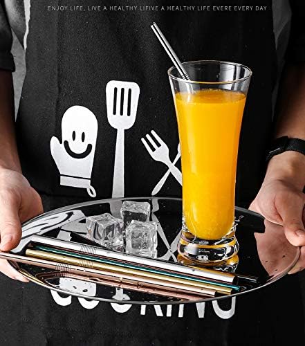 Reusable Metal Straws - 100pcs, 8.5'' & 10.5'' Stainless Steel Straws for 20oz & 30oz Tumblers, Bent & Straight Options