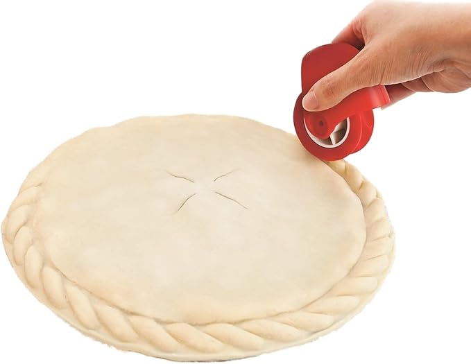 Pastry Wheel Decorator and Cutter Beautiful Pie Crust Pizza Pastry lattice Decoration Tools Plastic Pie Decoration Cutter Lattice Cutting Tool for Beautiful Pie Crust or Ravioli Pasta