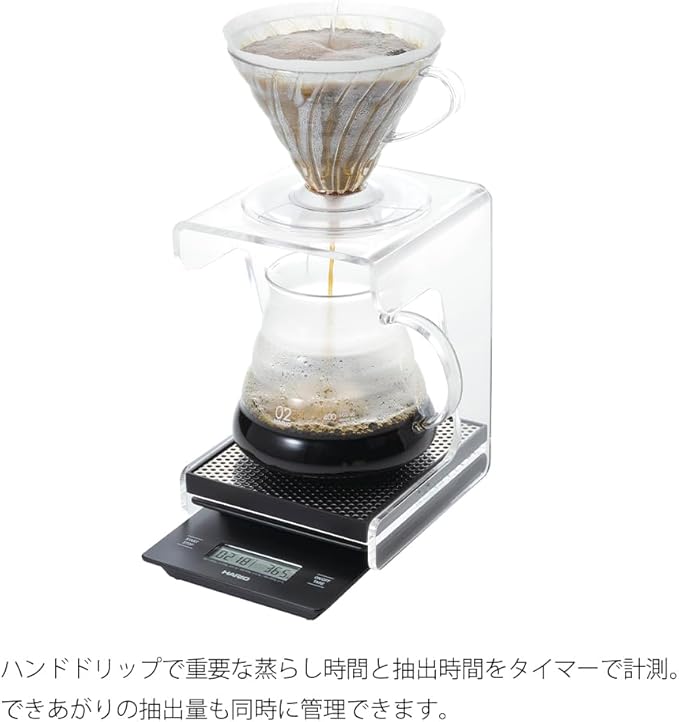 HARIO, V60 Coffee Dripper Acrylic Stand With Drip Tray