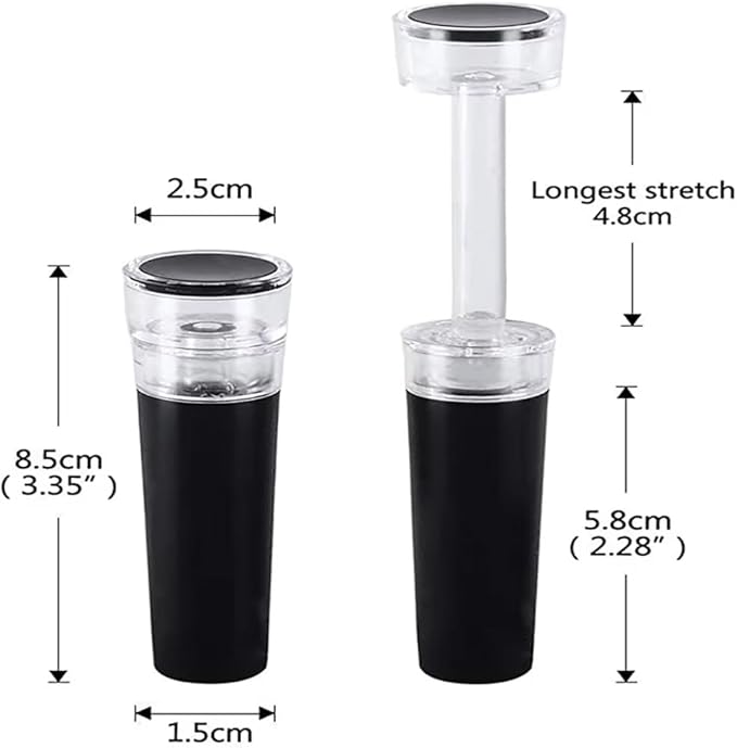 Black Silicone Stopper 1/2/3/4pcs, Wine Bottle Stopper With Built-in Vacuum, Wine Pump, Food Safety Silicone Cap, Vacuum Wine Stopper, Winery Accessories(4pcs)