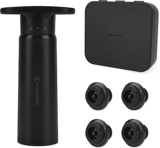 KITCHENDAO Wine Saver Pump and Detachable Wine Aerator