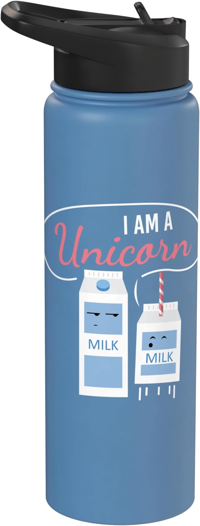 I Am A Unicorn I Milk Funny Funny Milk Carton Fun Unicorn Stainless Steel Insulated Water Bottle