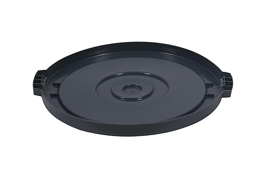 PLASTIC PRINCE Round Trash Can Lid Compatible with 44 Gallon Plastic Prince Container, Gray