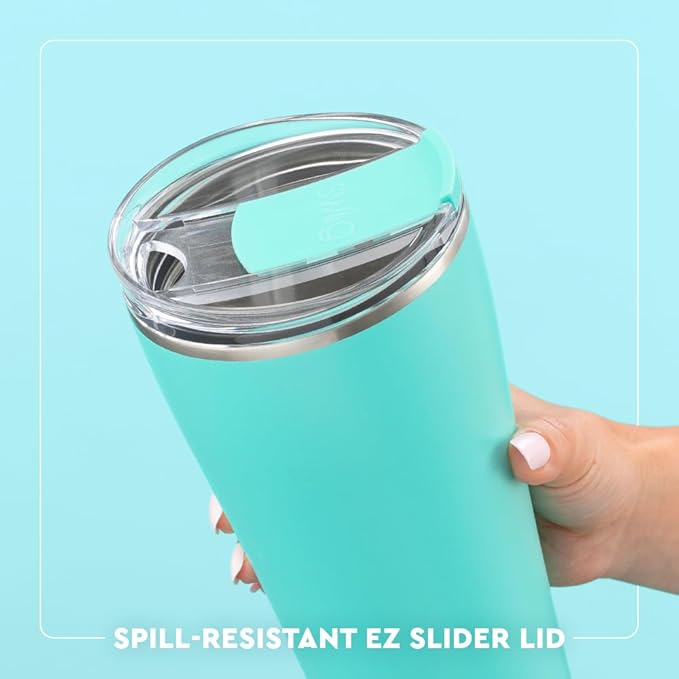 Swig Life 32oz Insulated Tumbler, Travel Coffee Tumbler with Lid, Cup Holder Friendly Travel Coffee Mug, Stainless Steel, 32 oz, Reusable Insulated Mug with Lid (Sweethearts)