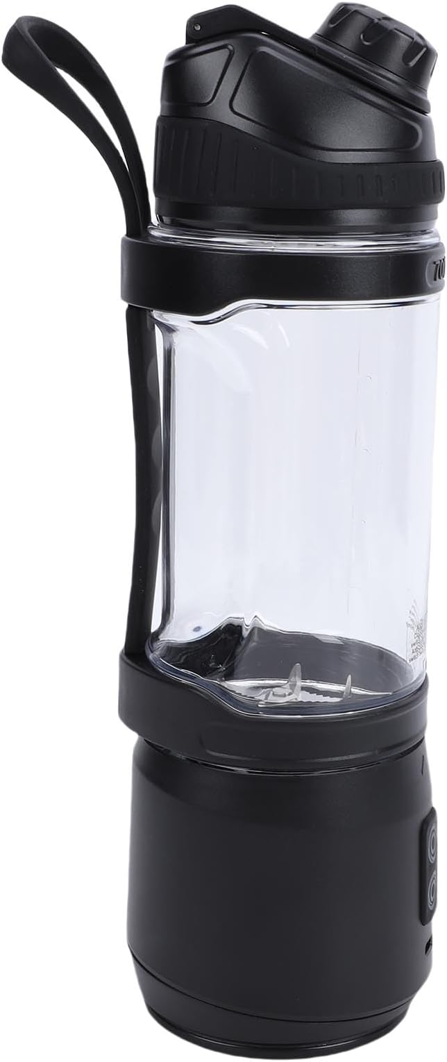 Asixxsix Portable Blender, 240W Cordless USB C Rechargeable 24oz Personal Blender Small Smoothie with Intelligent LED Display Base for Shakes Smoothies Frozen Blending (700ml)