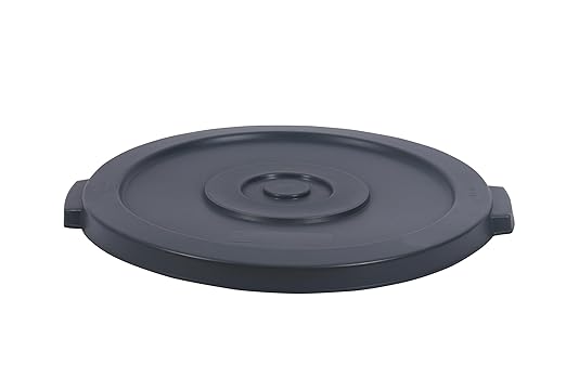 PLASTIC PRINCE Round Trash Can Lid Compatible with 44 Gallon Plastic Prince Container, Gray