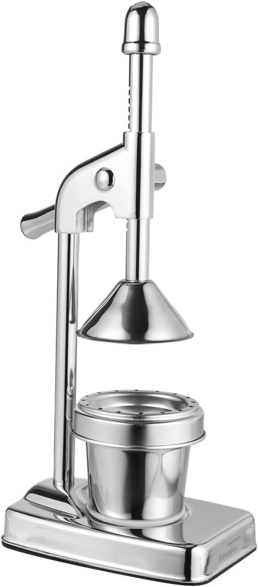 ULTECHNOVO Stainless Steel Manual Press Juicer Handheld Citrus Extractor for Fruits and Vegetables Easy to Clean Sturdy Design for Home Use and Fresh Juice Preparation