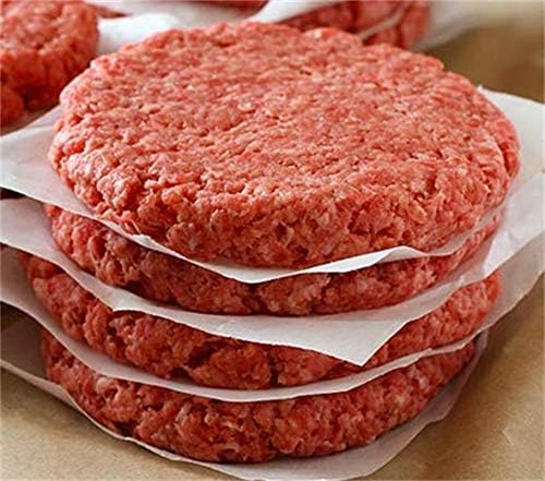 Patty Paper Sheets for 5 Inch Burger Press (400 pcs) Round Hamburger Non-Stick Heat Resistant Circle Wax Parchment Paper Maker Cook Bake Steaming Grill BBQ Barbecue Total 800pcs(2)