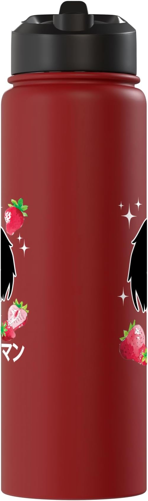 Mothman Kawaii Strawberry Milk Shake Carton Stainless Steel Insulated Water Bottle