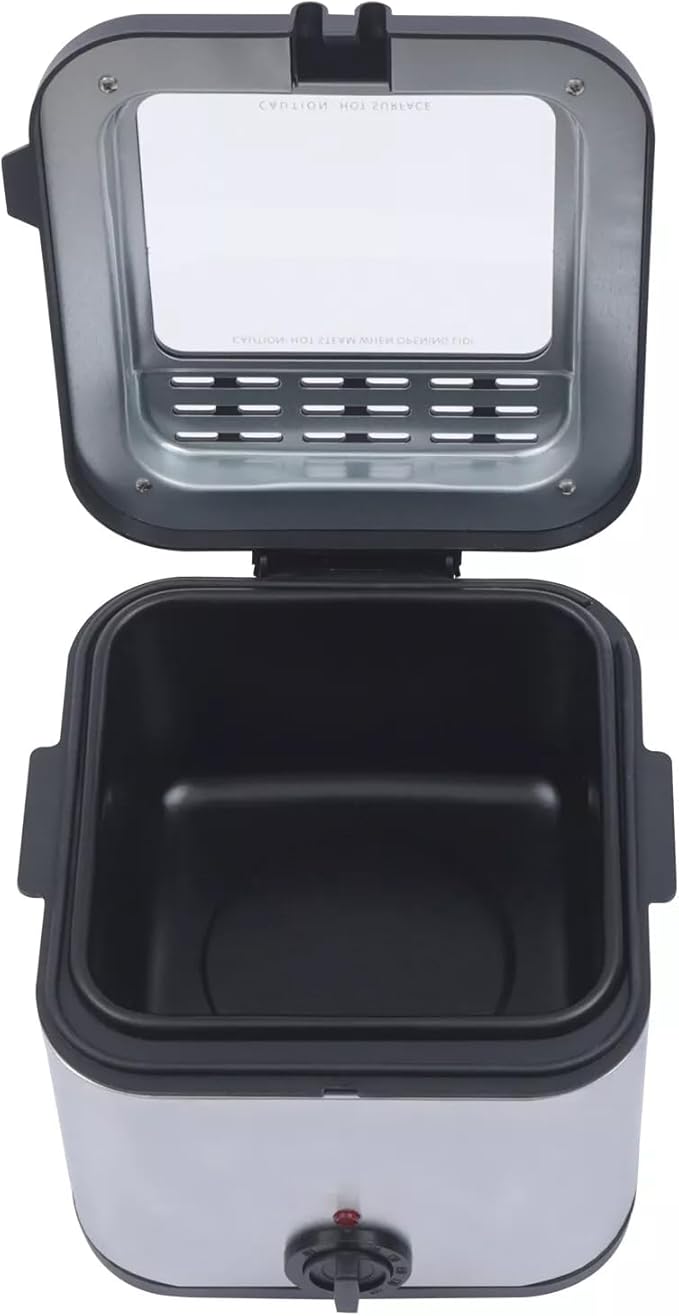 Electric Deep Fryer with Basket 1000W Countertop Deep Fryer Stainless Steel 2.5 L Oil Capacity for French Fry Restaurants Fast Food Stands Snack Bars Parties
