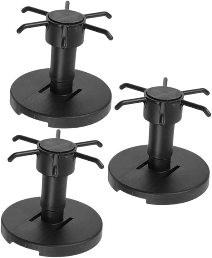 SUPVOX 3pcs Rotating Hanging Utensil Hooks Kitchen Utensil Holder Nail-Free Under Cabinet Storage Rack Black for Kitchen Organization
