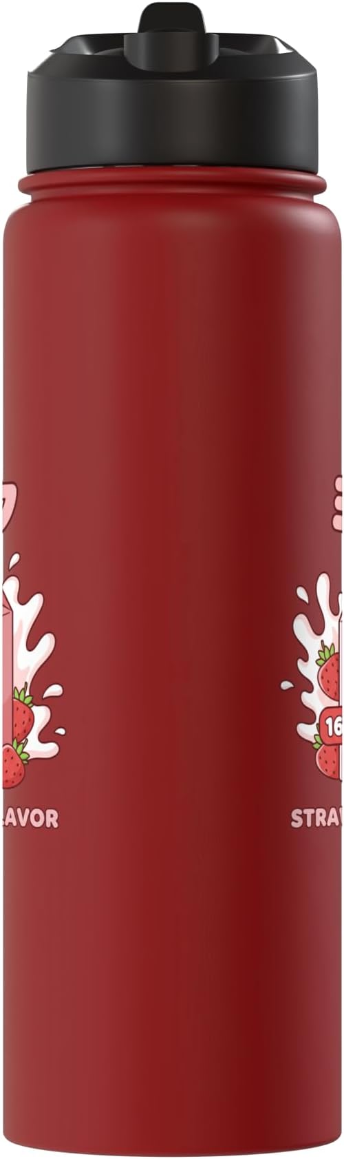 Strawberry Flavor Milk Cartoon Japanese Kawaii Stainless Steel Insulated Water Bottle