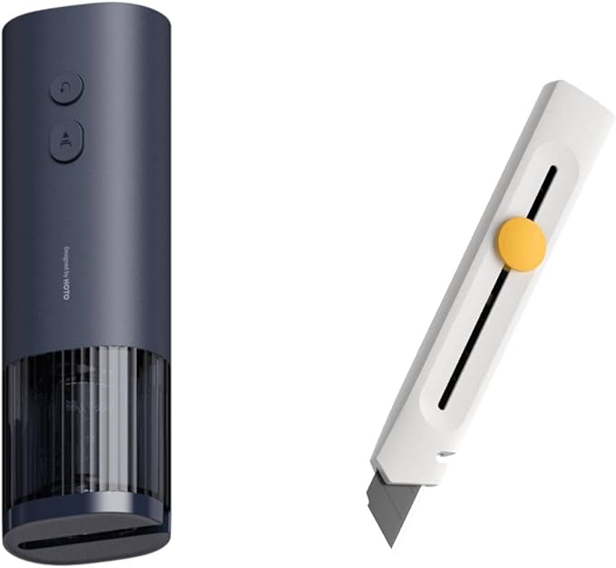 HOTO Electric Wine Opener Bunble with Box Cutter Utility Knife