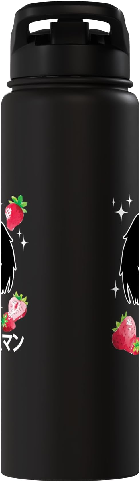 Mothman Kawaii Strawberry Milk Shake Carton Stainless Steel Insulated Water Bottle