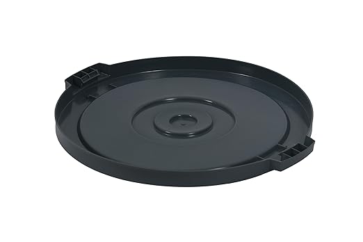 PLASTIC PRINCE Round Trash Can Lid Compatible with 44 Gallon Plastic Prince Container, Gray