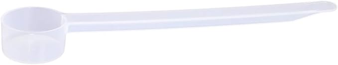 Plastic Measuring Scoop, (5 cc | 1 teaspoon | 5 mL) Long Handle Spoons for Powders, Granules, Coffee, Pet Food, Baking Supplies, Protein and Other Dry Goods, BPA Free (Set of 500)