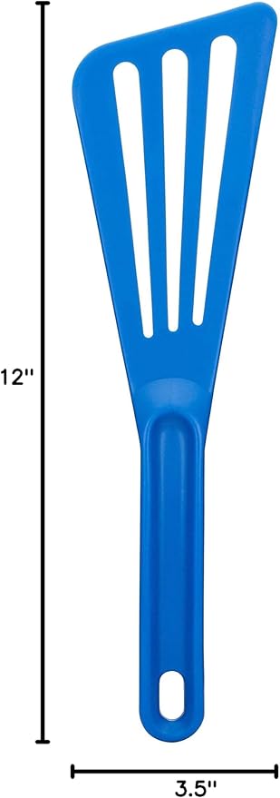 Matfer Bourgeat Exoglass® High Temperature Pelton Spatula, Blue