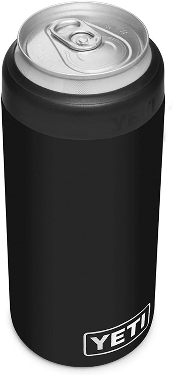 YETI Rambler 12 oz. Colster Slim Can Insulator for the Slim Hard Seltzer Cans, Black