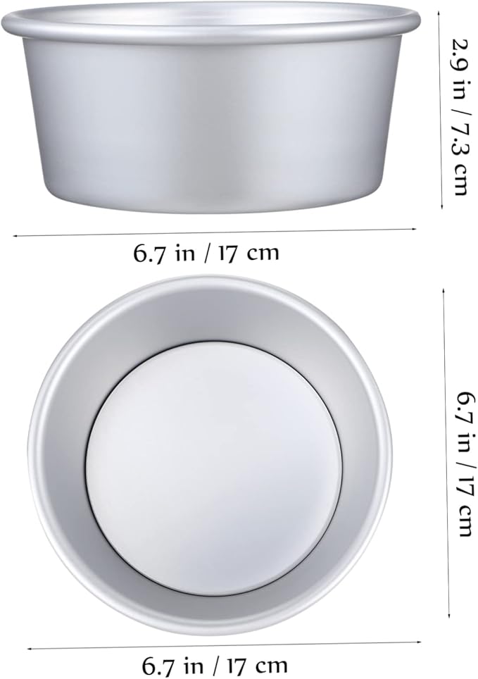 Happyyami Round Cake Pans Baking Set Cake Molds Detachable Bottom Home Baking Accessories