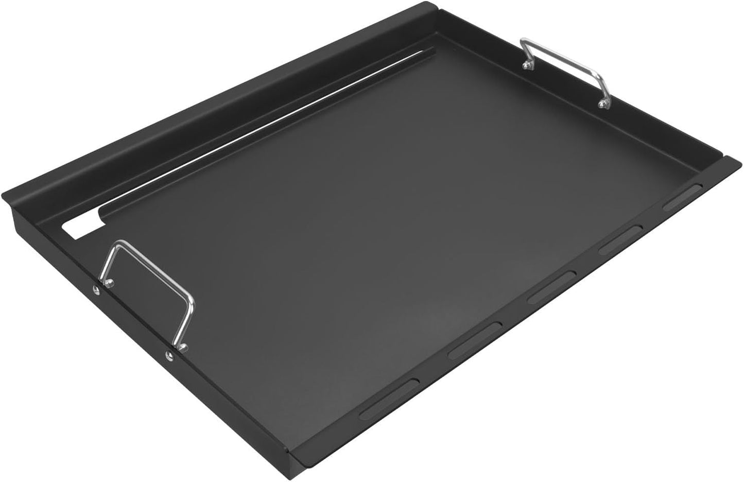 Full-Size Griddle Inserts for Weber Summit 400 Gas Grills, Flat Top Griddle Replacement Parts for Summit E-420 E-450 E-470 S-470, Replace for Weber 67550 Grates