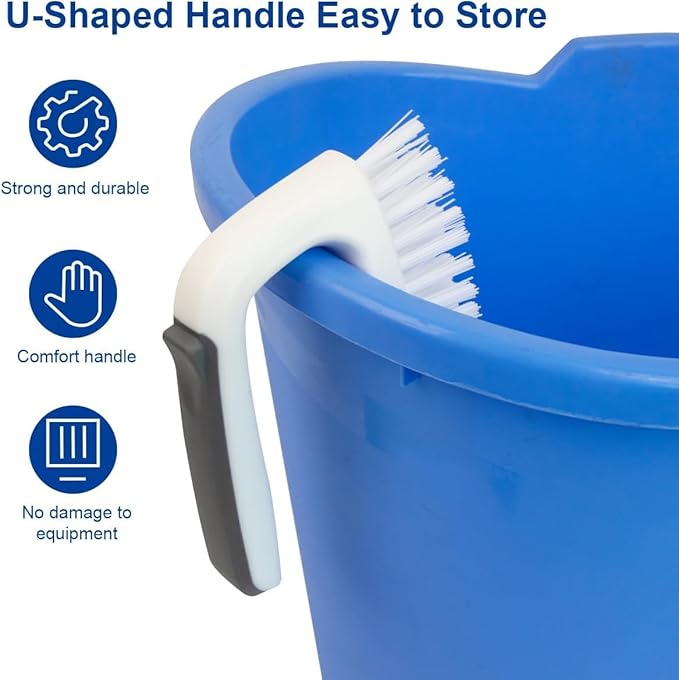 CELOX Cleaning Brush Set, 2 Dish Brush with soap Dispenser & 2 Heavy Duty Scrub Brush
