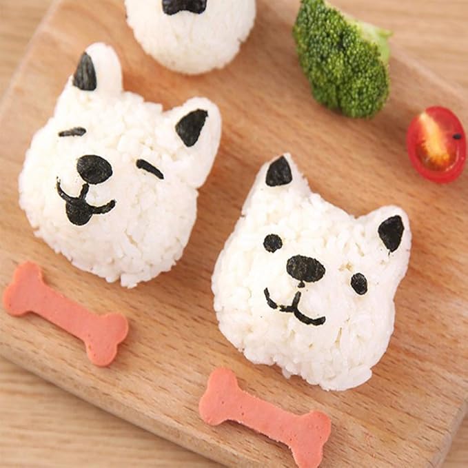 Sushi Making Kit Rice Ball Molds Bento Accessories Sandwich Cutters for Kids Kitchen Tools for Baby Kids Meal