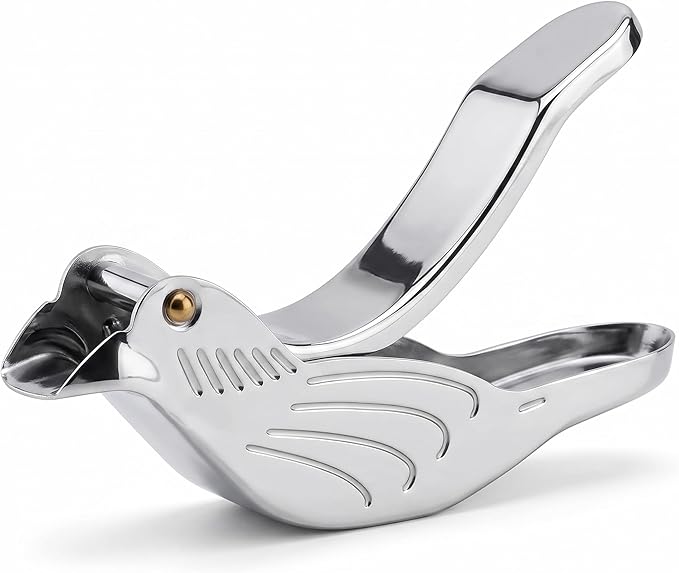 Handmade Silver Bird Lemon Squeezer – Premium Mirror-Finish Stainless Steel Manual Juicer